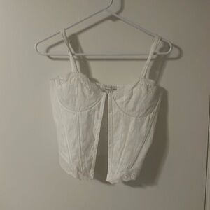 Pretty Garbage White corset top M
